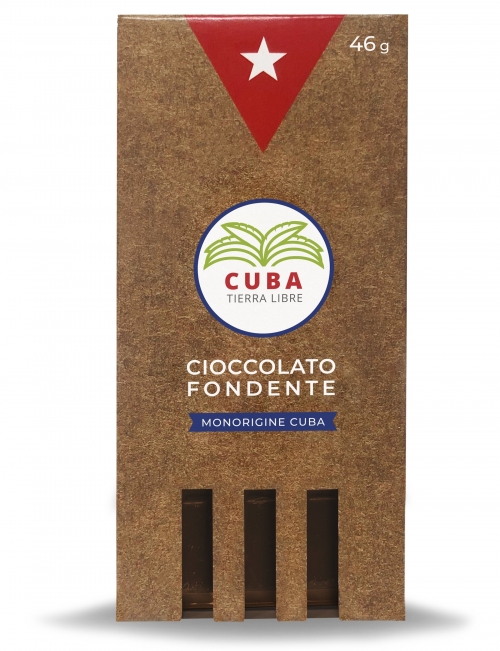 Cioccolato fondente 60% al latte con cacao e zuchero cubani - 46 gr