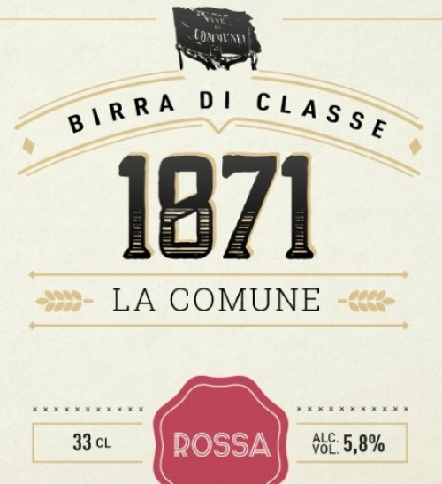 La Comune 1871 - birra rossa "di classe" - 33 cl - 5.8°